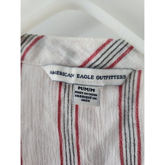 American Eagle Bohemian Long Sleeve Blouse Y2K Size Medium - Picture 2 of 6